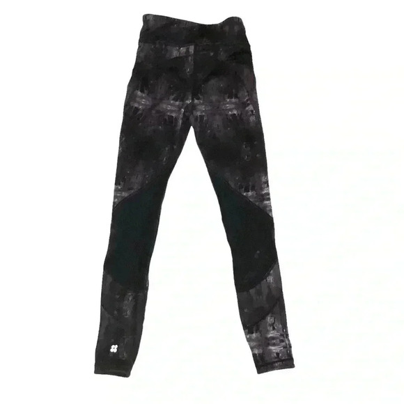 Sweaty Betty Power Purple Patterned Mesh soft athletic leggings size XS - Picture 1 of 5